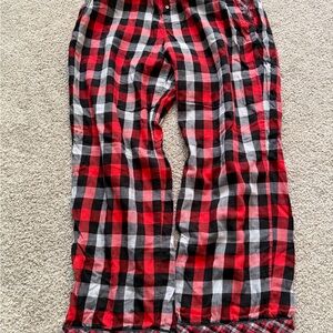 Plaid Pajama Pants - Red and Black
